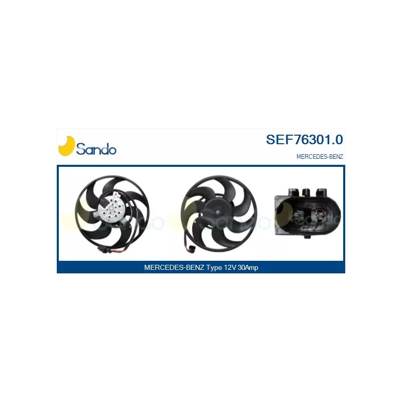 Ventilateur, refroidissement du moteur SANDO SEF76301.0