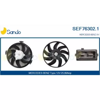 Ventilateur, refroidissement du moteur SANDO SEF76302.1