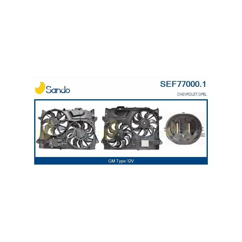 Moteur électrique, ventilateur pour radiateurs SANDO SEF77000.1
