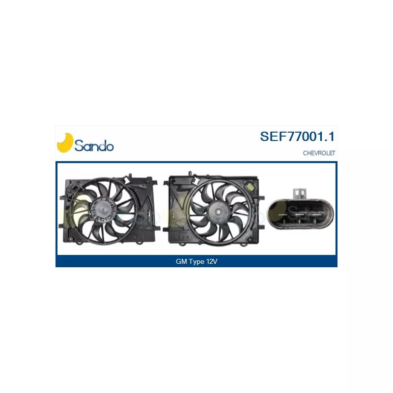Moteur électrique, ventilateur pour radiateurs SANDO SEF77001.1