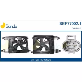 Moteur électrique, ventilateur pour radiateurs SANDO SEF77002.1