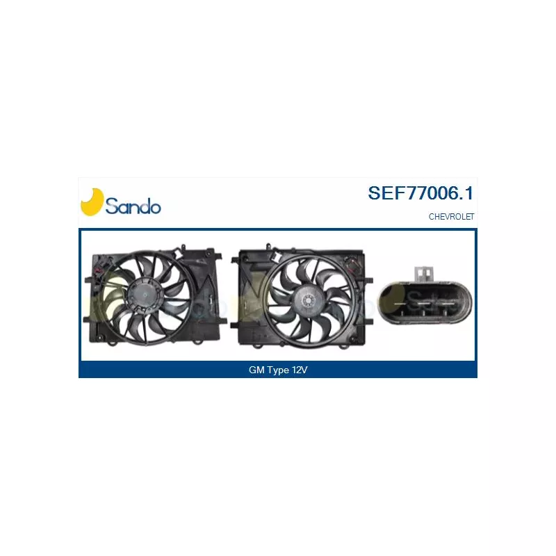 Moteur électrique, ventilateur pour radiateurs SANDO SEF77006.1