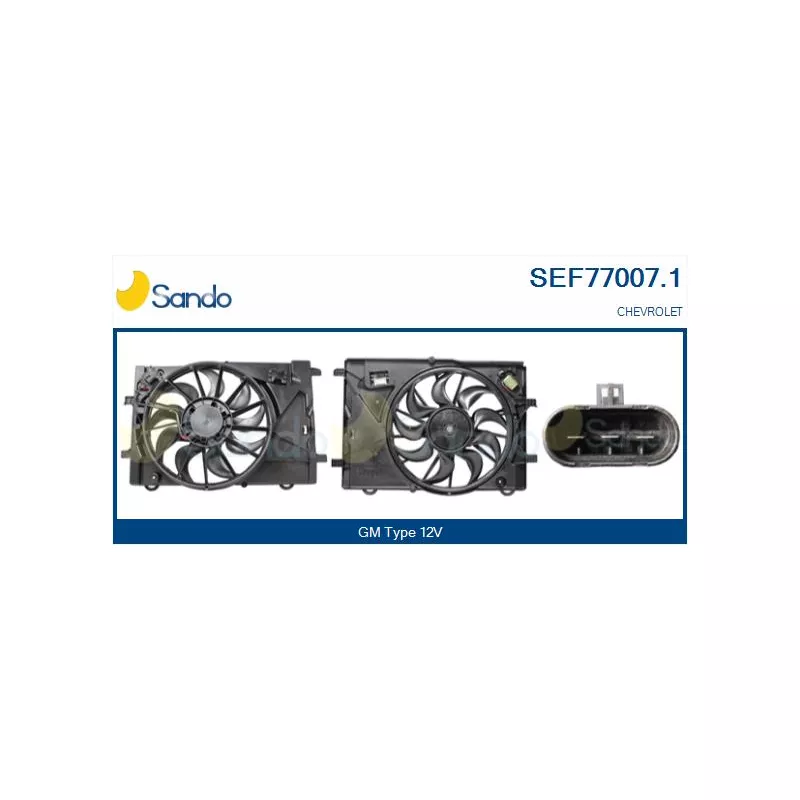 Moteur électrique, ventilateur pour radiateurs SANDO SEF77007.1