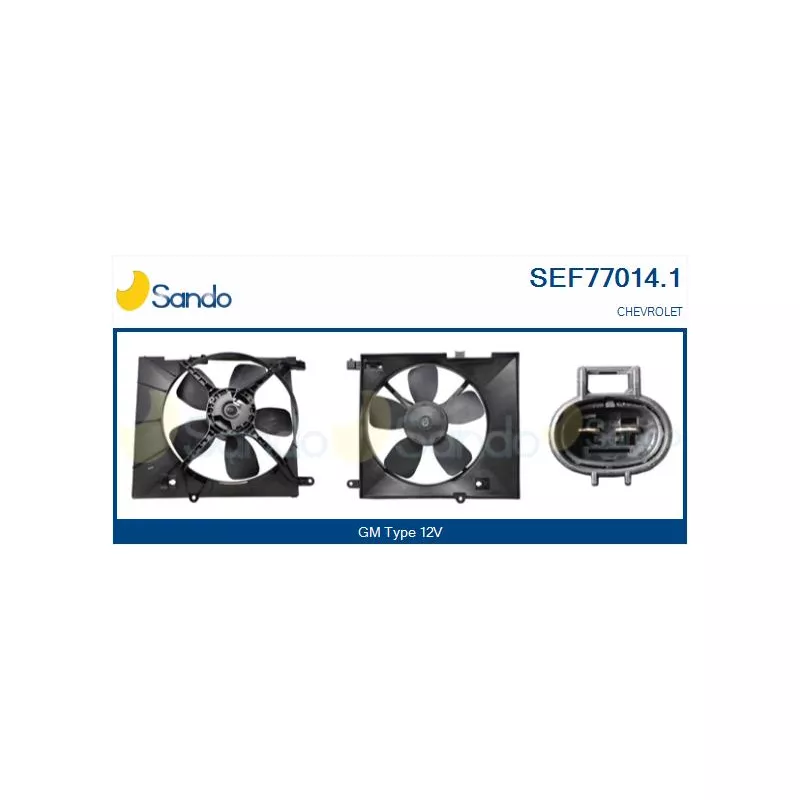 Moteur électrique, ventilateur pour radiateurs SANDO SEF77014.1