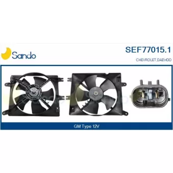 Moteur électrique, ventilateur pour radiateurs SANDO SEF77015.1