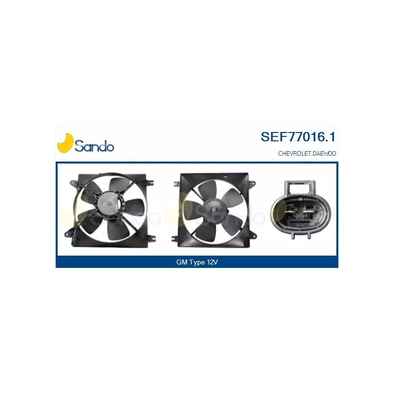 Moteur électrique, ventilateur pour radiateurs SANDO SEF77016.1