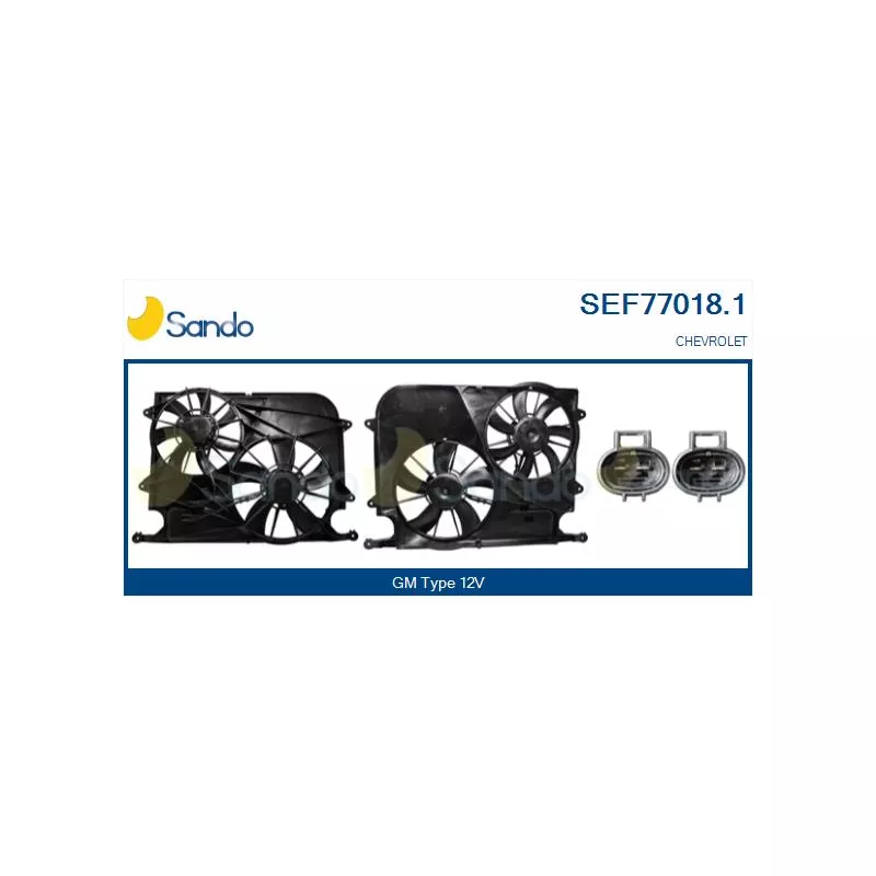Moteur électrique, ventilateur pour radiateurs SANDO SEF77018.1