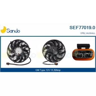 Moteur électrique, ventilateur pour radiateurs SANDO SEF77019.0