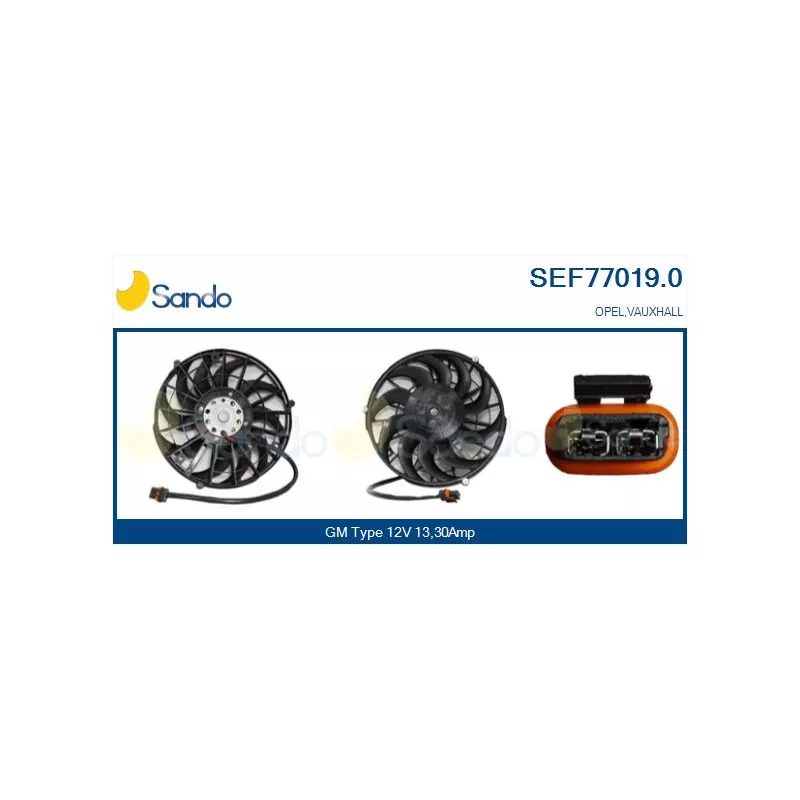 Moteur électrique, ventilateur pour radiateurs SANDO SEF77019.0
