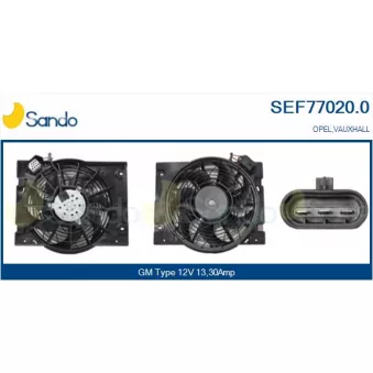 Moteur électrique, ventilateur pour radiateurs SANDO SEF77020.0