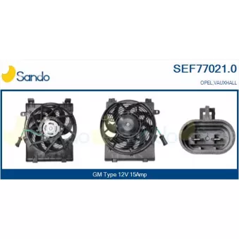 Moteur électrique, ventilateur pour radiateurs SANDO SEF77021.0