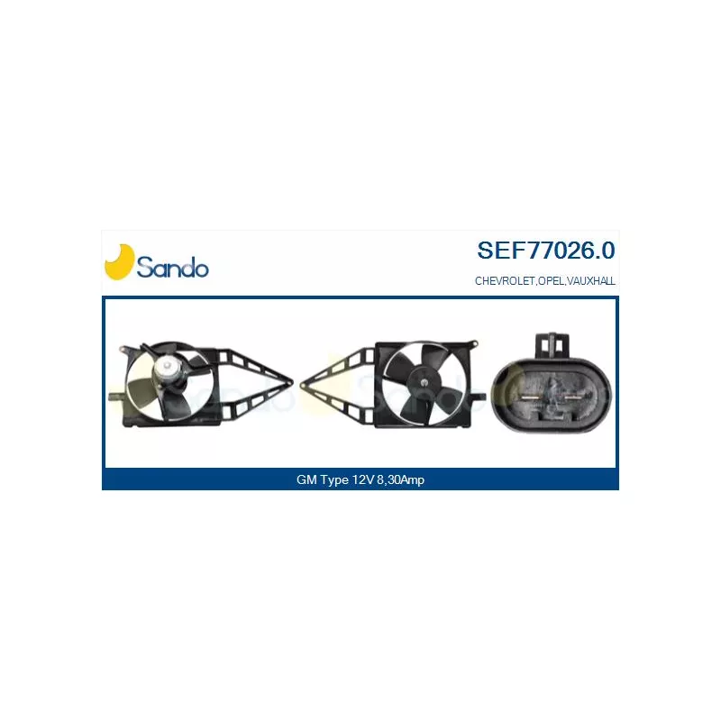Moteur électrique, ventilateur pour radiateurs SANDO SEF77026.0