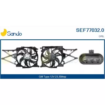 Moteur électrique, ventilateur pour radiateurs SANDO SEF77032.0