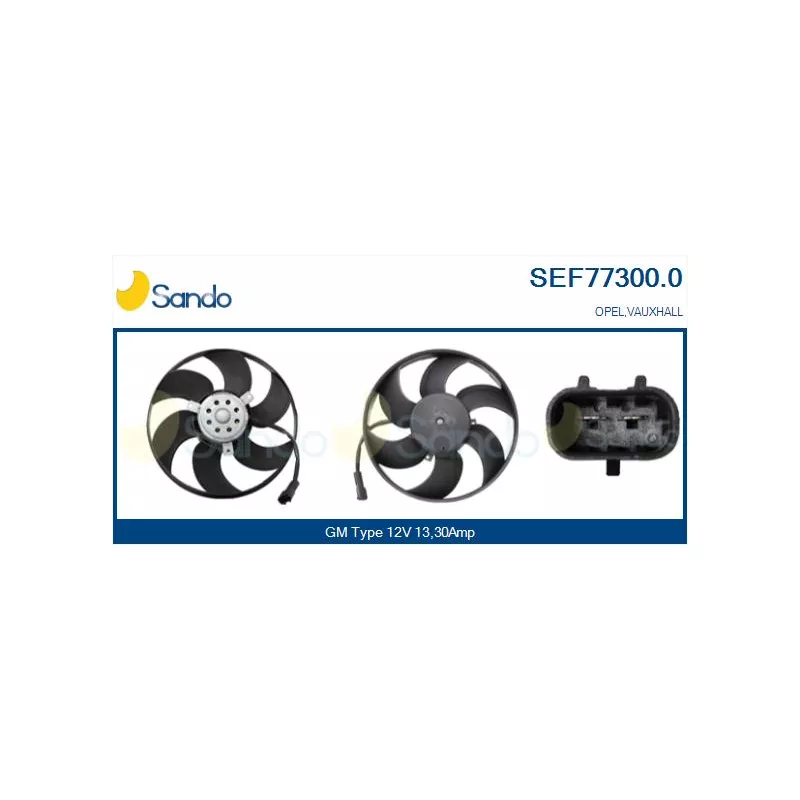 Ventilateur, refroidissement du moteur SANDO SEF77300.0