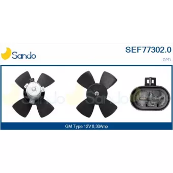 Ventilateur, refroidissement du moteur SANDO SEF77302.0
