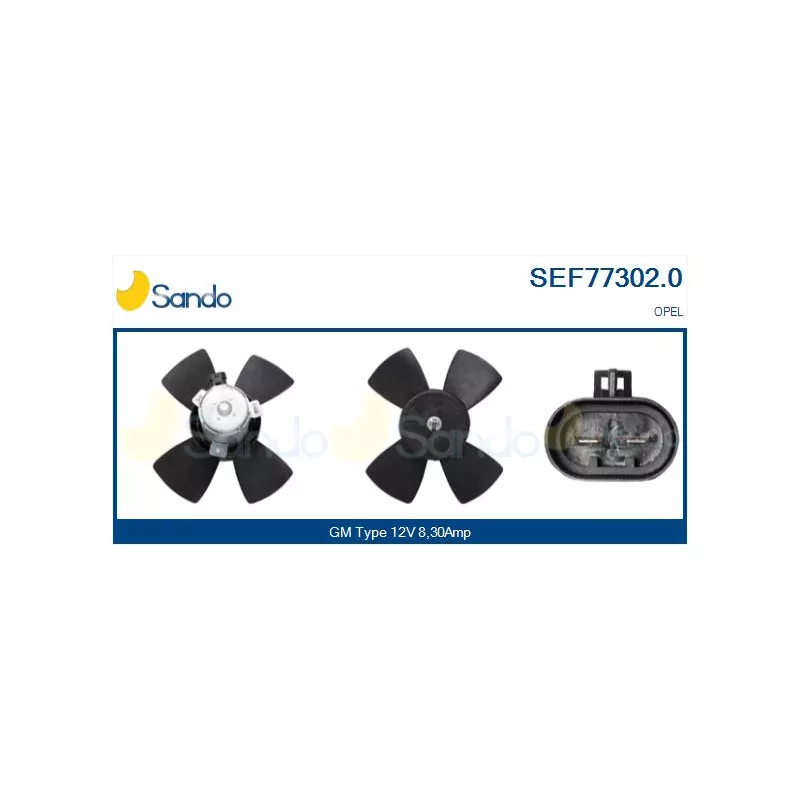 Ventilateur, refroidissement du moteur SANDO SEF77302.0