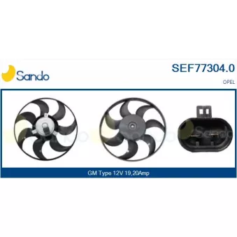 Ventilateur, refroidissement du moteur SANDO SEF77304.0