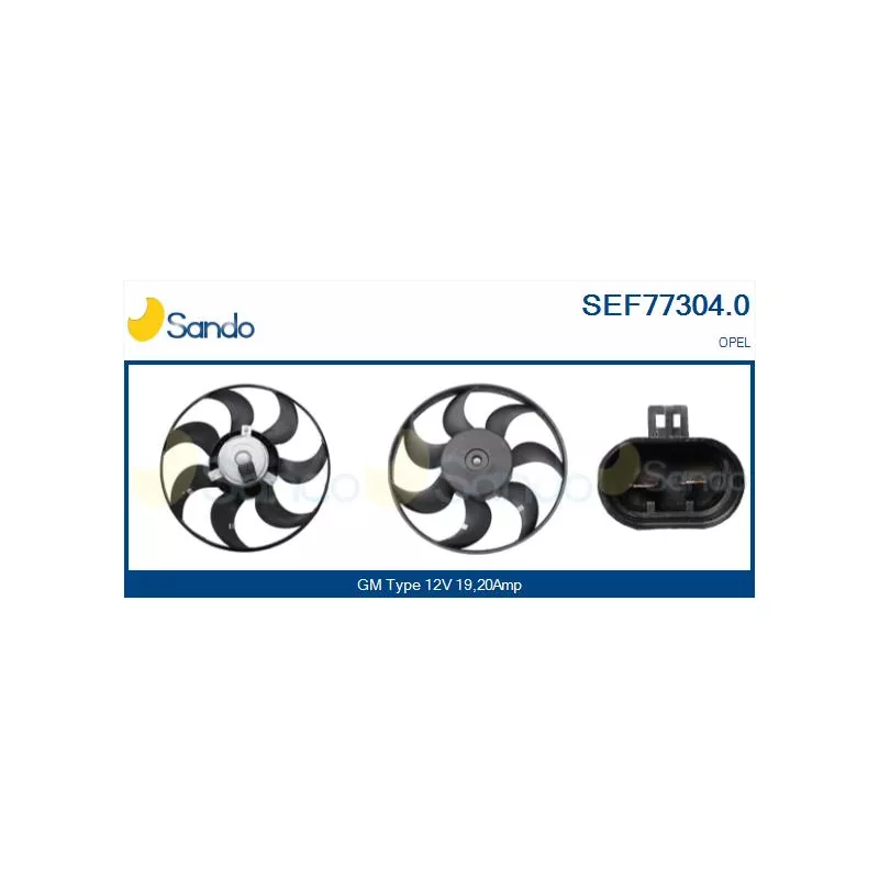 Ventilateur, refroidissement du moteur SANDO SEF77304.0