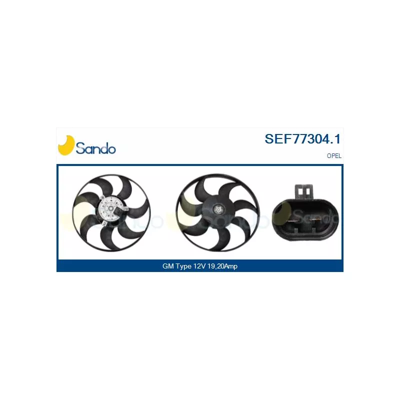 Ventilateur, refroidissement du moteur SANDO SEF77304.1