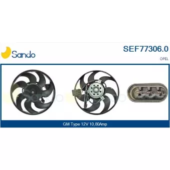 Ventilateur, refroidissement du moteur SANDO SEF77306.0