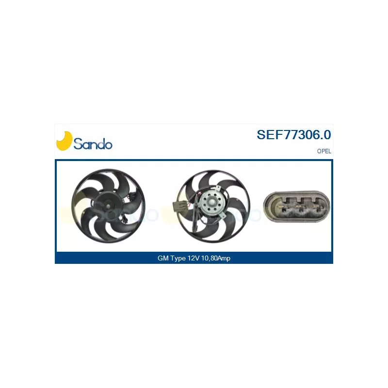 Ventilateur, refroidissement du moteur SANDO SEF77306.0