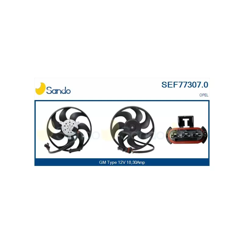Ventilateur, refroidissement du moteur SANDO SEF77307.0