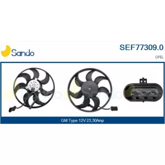Ventilateur, refroidissement du moteur SANDO SEF77309.0