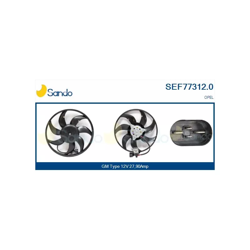 Ventilateur, refroidissement du moteur SANDO SEF77312.0