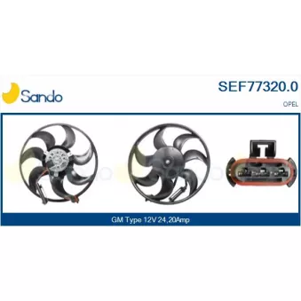 Ventilateur, refroidissement du moteur SANDO SEF77320.0