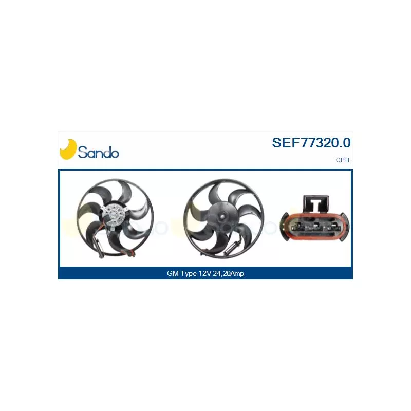Ventilateur, refroidissement du moteur SANDO SEF77320.0