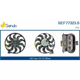 Ventilateur, refroidissement du moteur SANDO SEF77323.0