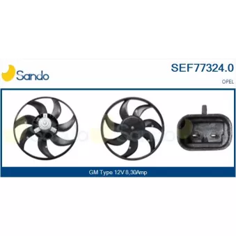 Ventilateur, refroidissement du moteur SANDO SEF77324.0