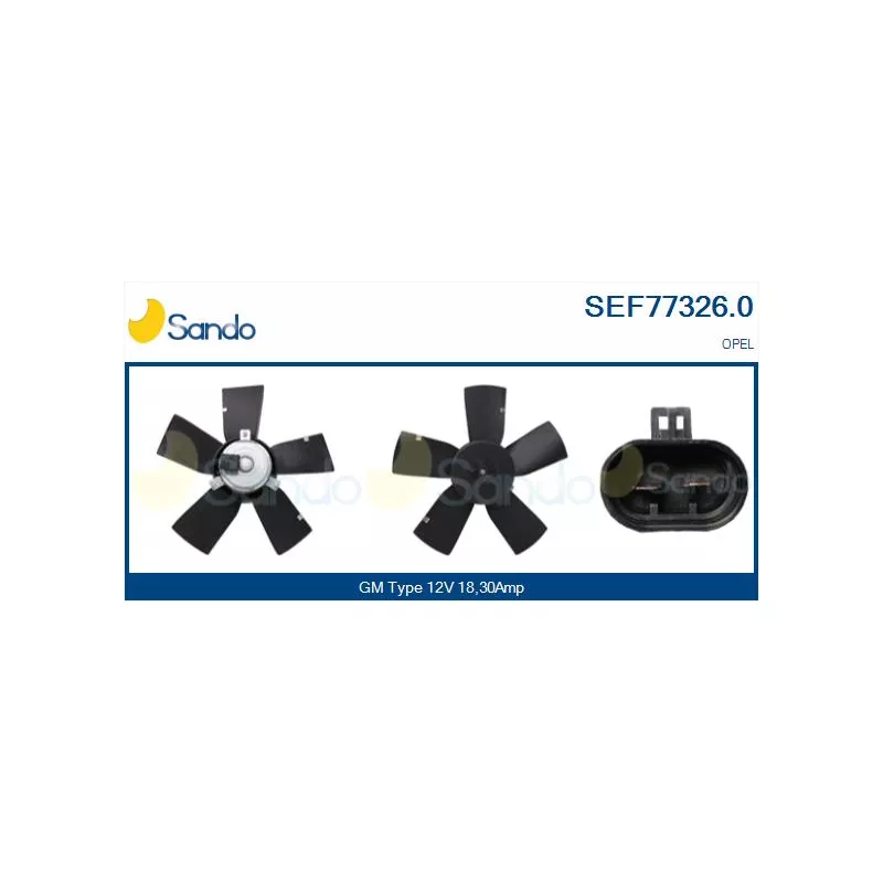 Ventilateur, refroidissement du moteur SANDO SEF77326.0