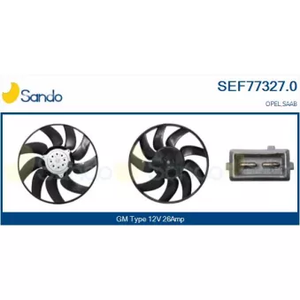 Ventilateur, refroidissement du moteur SANDO SEF77327.0