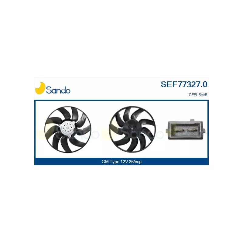 Ventilateur, refroidissement du moteur SANDO SEF77327.0