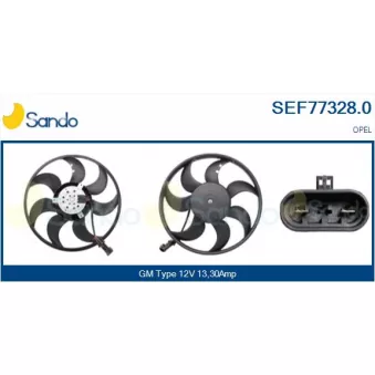 Ventilateur, refroidissement du moteur SANDO SEF77328.0