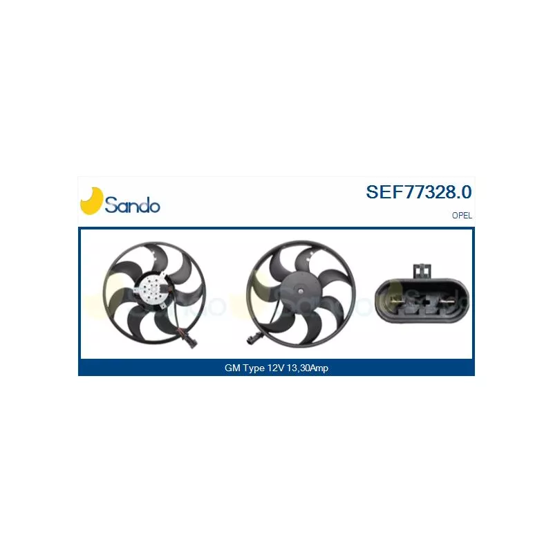 Ventilateur, refroidissement du moteur SANDO SEF77328.0