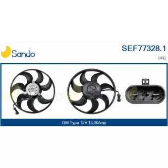 Ventilateur, refroidissement du moteur SANDO SEF77328.1