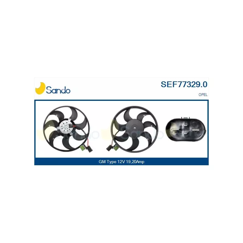 Ventilateur, refroidissement du moteur SANDO SEF77329.0