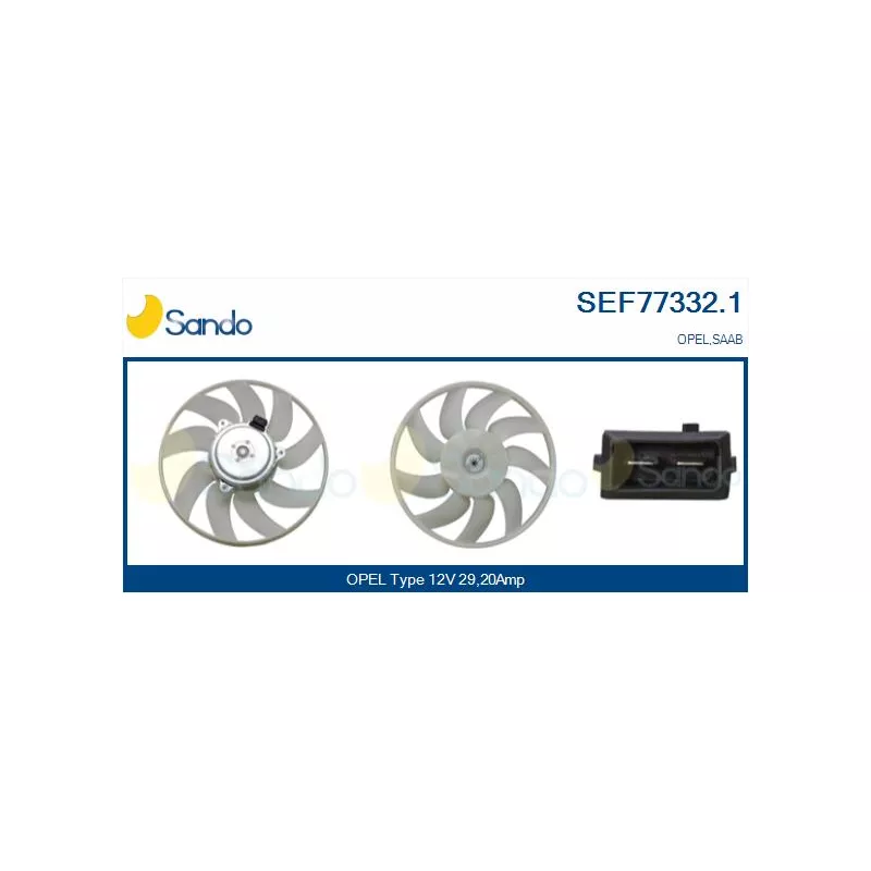 Ventilateur, refroidissement du moteur SANDO SEF77332.1