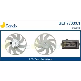 Ventilateur, refroidissement du moteur SANDO SEF77333.1