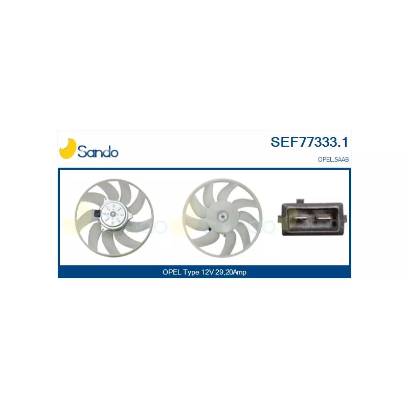 Ventilateur, refroidissement du moteur SANDO SEF77333.1
