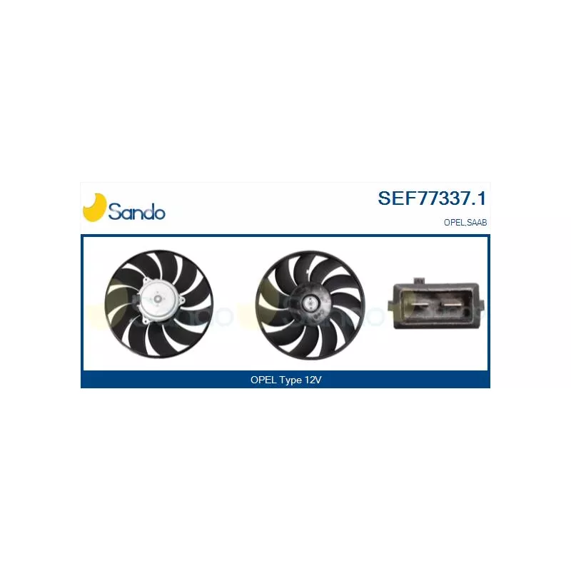 Ventilateur, refroidissement du moteur SANDO SEF77337.1