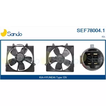Moteur électrique, ventilateur pour radiateurs SANDO SEF78004.1