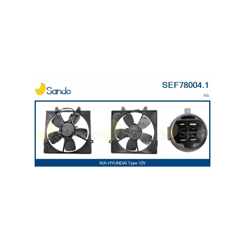 Moteur électrique, ventilateur pour radiateurs SANDO SEF78004.1