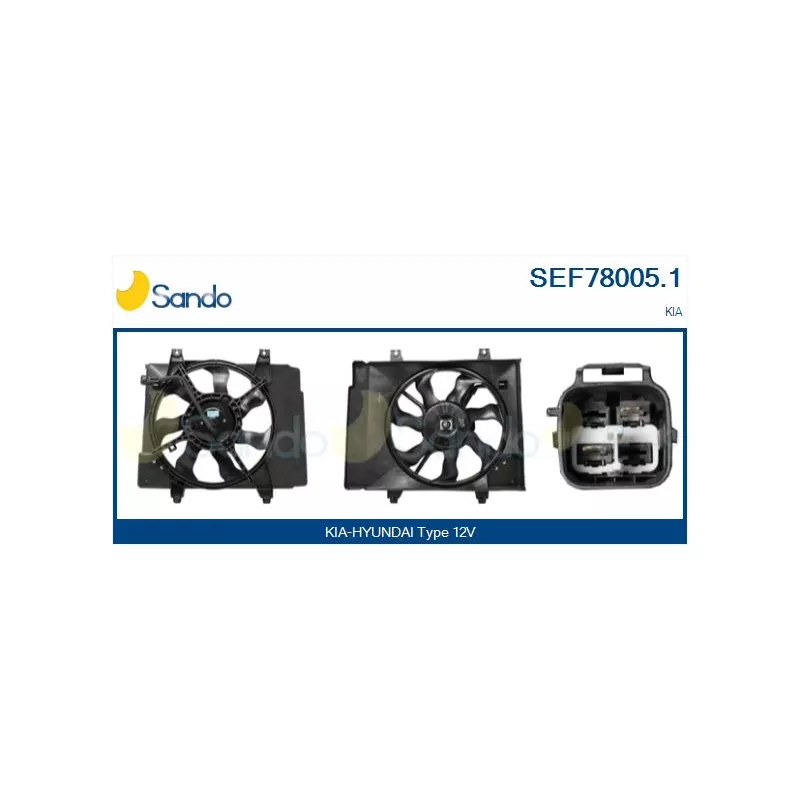 Moteur électrique, ventilateur pour radiateurs SANDO SEF78005.1