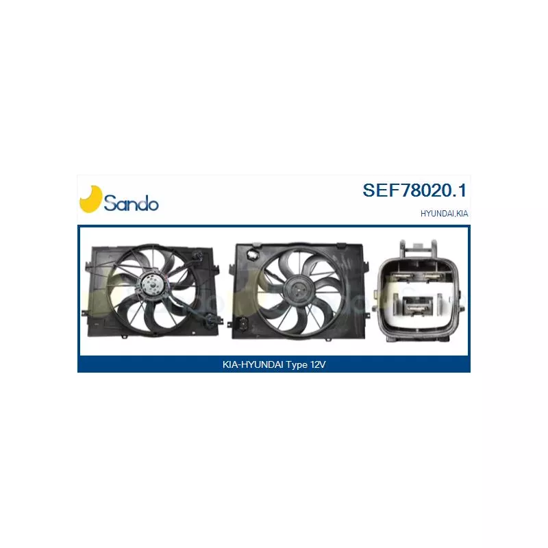 Moteur électrique, ventilateur pour radiateurs SANDO SEF78020.1