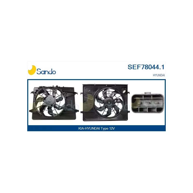 Moteur électrique, ventilateur pour radiateurs SANDO SEF78044.1