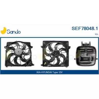 Moteur électrique, ventilateur pour radiateurs SANDO SEF78048.1