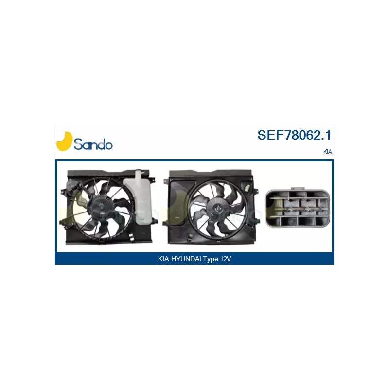 Moteur électrique, ventilateur pour radiateurs SANDO SEF78062.1